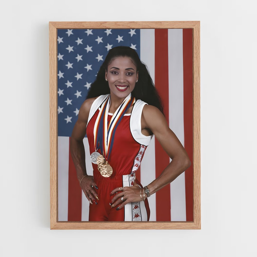 Poster Lightning in Red – affiche Athlétisme (vue 4)
